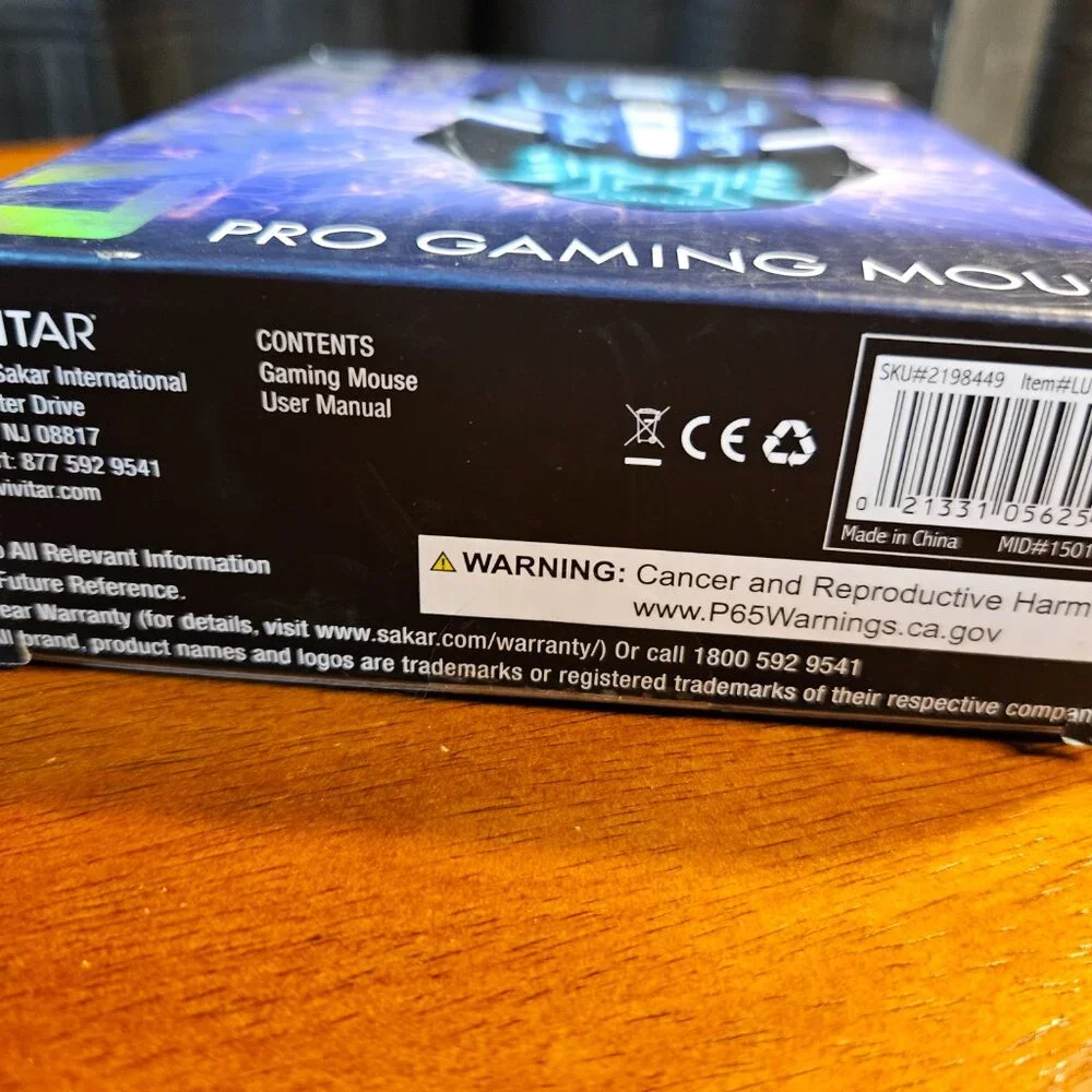 LVLUP RGB Pro USB Gaming Mouse Backlit LU737A-NOC Computer Accessory Wired